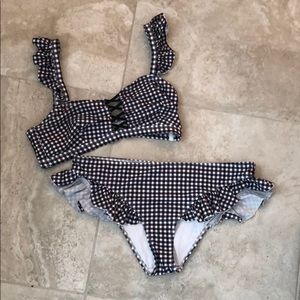 Peek & Beau two piece gingham style swimmer
